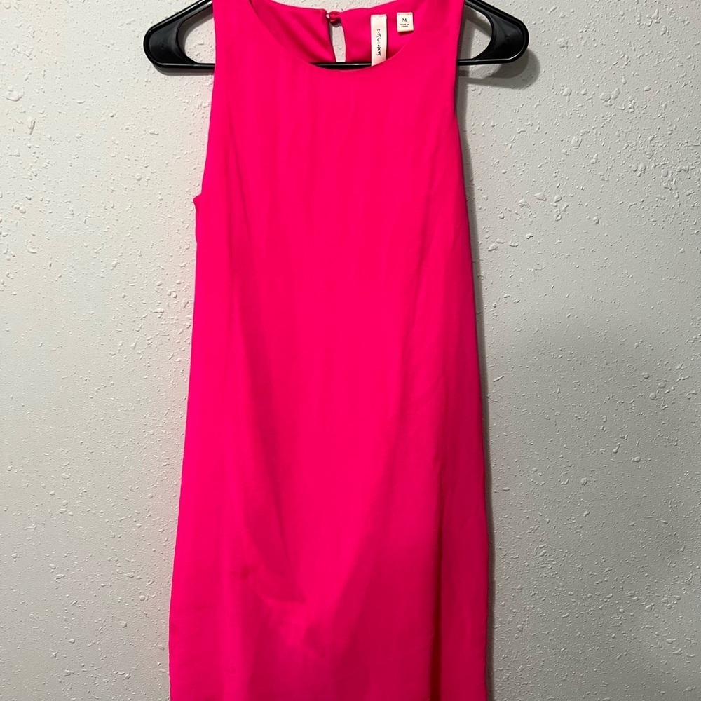 Tacera Pink Halter Sheath Mini Dress